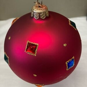 Elegant Red Holiday Ornament